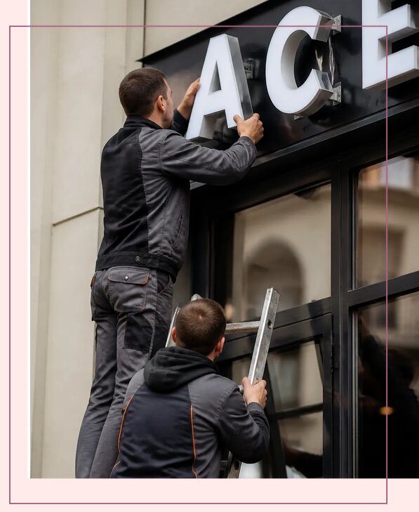 Объемные буквы для кафе с изготовлением и монтажом в Кинешме