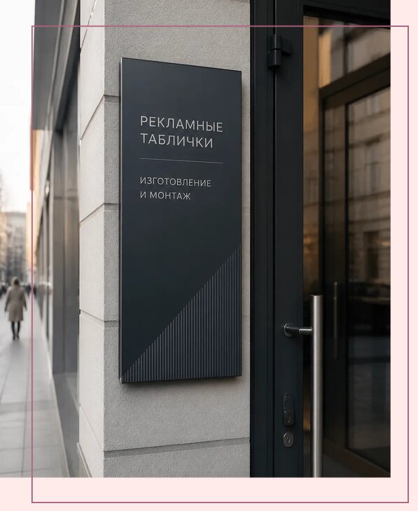 Рекламные таблички в Кинешме по цене от 4548 р. | Аванза-Кнш