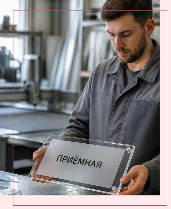 Таблички из оргстекла на заказ в Кинешме от 3942 р. | Аванза-Кнш