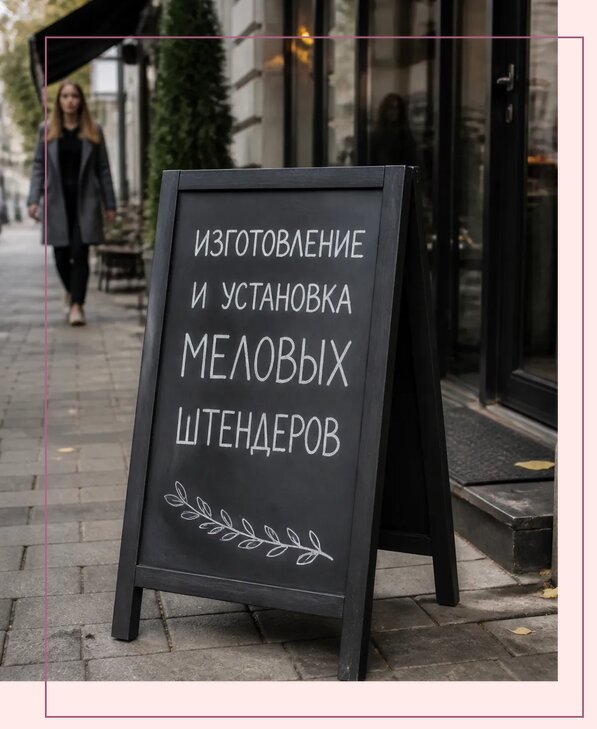 Меловые штендеры в Кинешме по цене от 6570 р. | Аванза-Кнш
